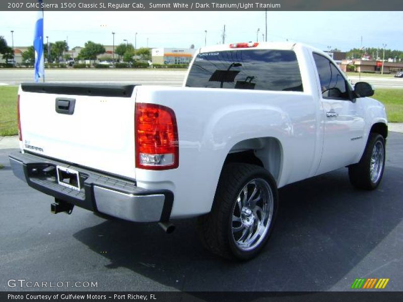 Summit White / Dark Titanium/Light Titanium 2007 GMC Sierra 1500 Classic SL Regular Cab