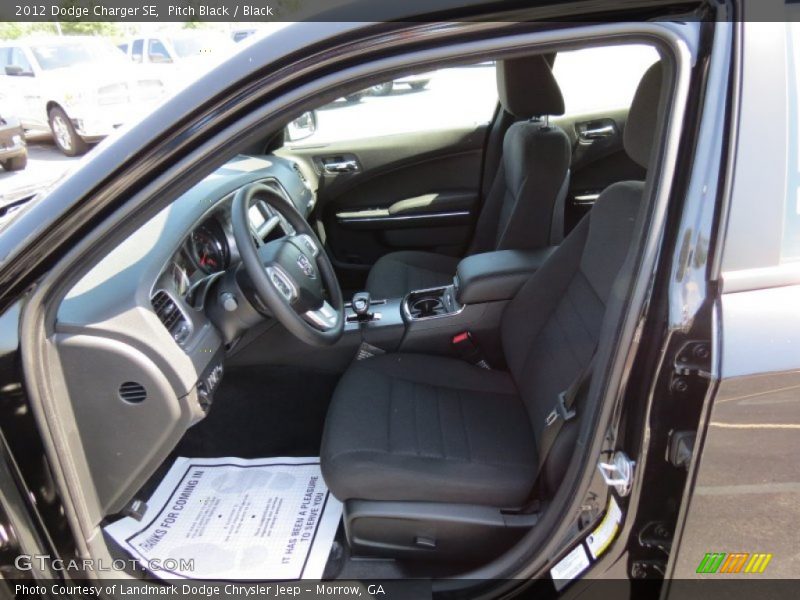 Pitch Black / Black 2012 Dodge Charger SE