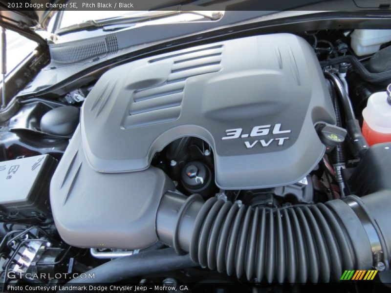 Pitch Black / Black 2012 Dodge Charger SE