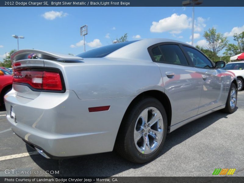 Bright Silver Metallic / Black/Light Frost Beige 2012 Dodge Charger SE