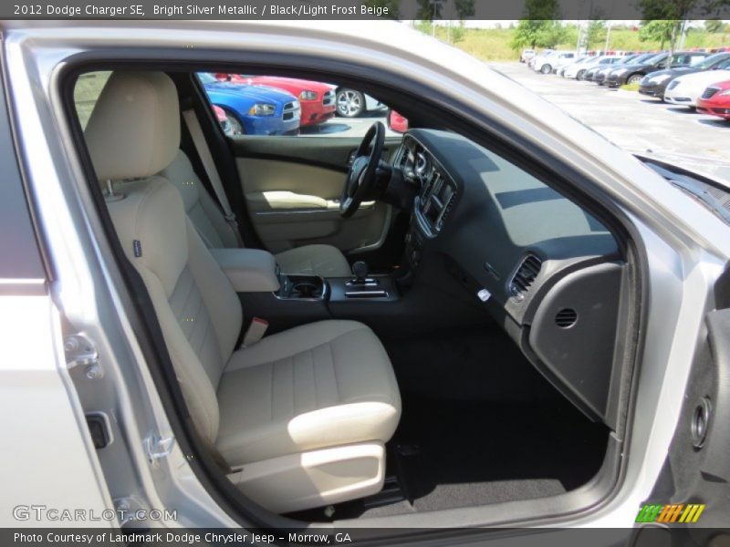 Bright Silver Metallic / Black/Light Frost Beige 2012 Dodge Charger SE