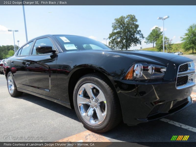 Pitch Black / Black 2012 Dodge Charger SE