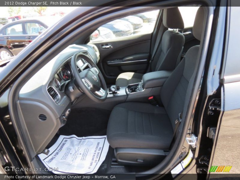 Pitch Black / Black 2012 Dodge Charger SE