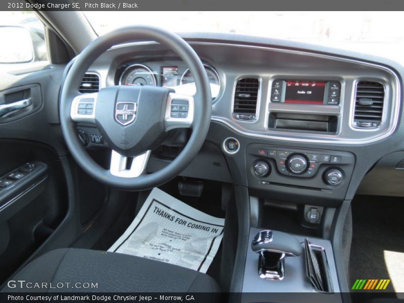 Pitch Black / Black 2012 Dodge Charger SE