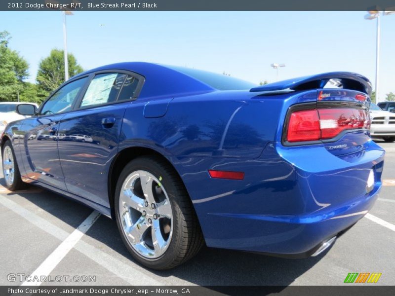 Blue Streak Pearl / Black 2012 Dodge Charger R/T