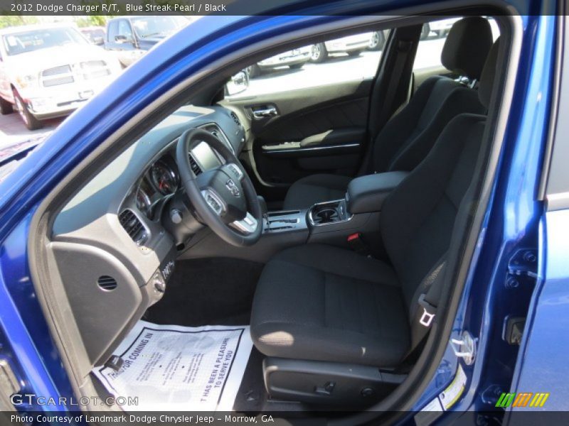 Blue Streak Pearl / Black 2012 Dodge Charger R/T