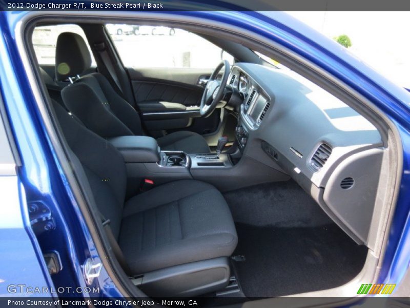 Blue Streak Pearl / Black 2012 Dodge Charger R/T