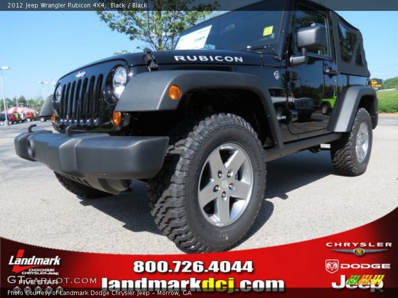 Black / Black 2012 Jeep Wrangler Rubicon 4X4