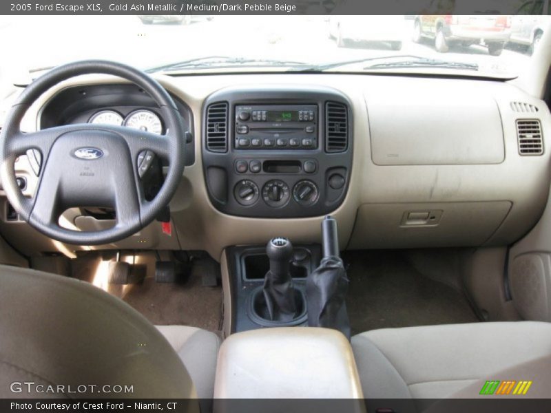 Gold Ash Metallic / Medium/Dark Pebble Beige 2005 Ford Escape XLS