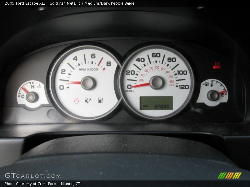 Gold Ash Metallic / Medium/Dark Pebble Beige 2005 Ford Escape XLS