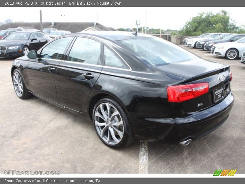 Brilliant Black / Nougat Brown 2013 Audi A6 3.0T quattro Sedan