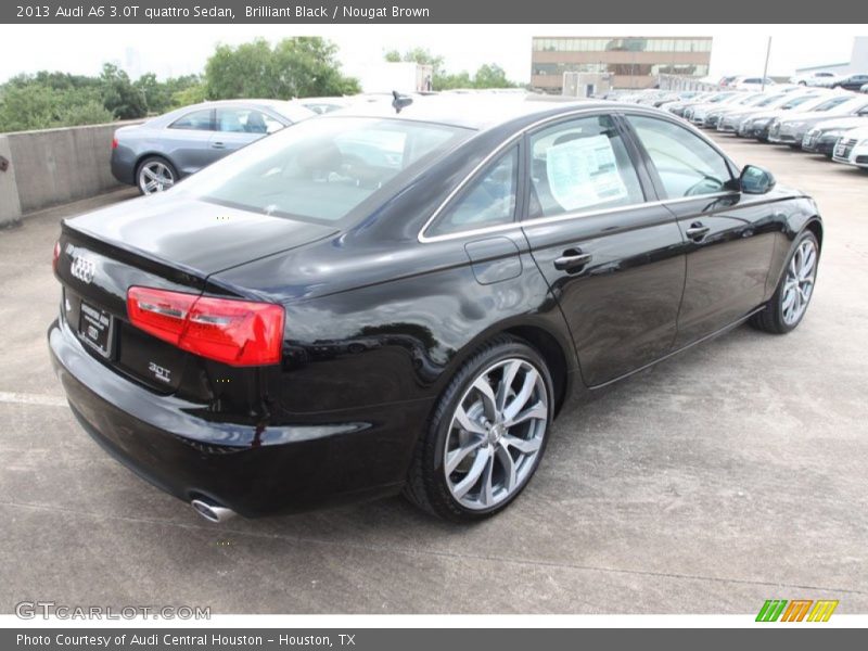 Brilliant Black / Nougat Brown 2013 Audi A6 3.0T quattro Sedan