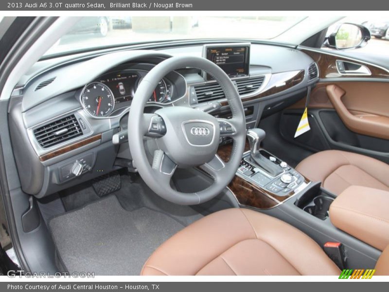 Nougat Brown Interior - 2013 A6 3.0T quattro Sedan 