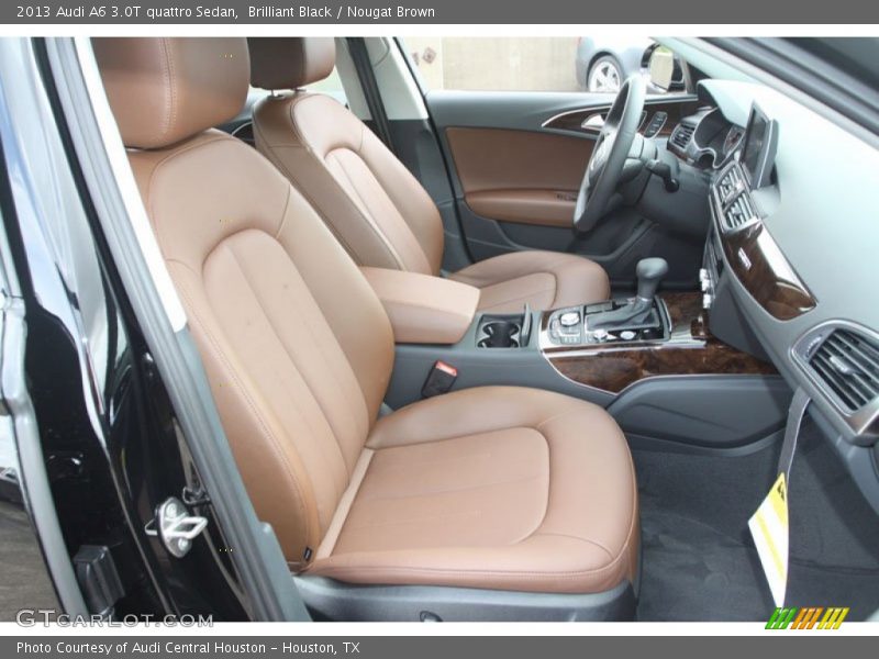 Brilliant Black / Nougat Brown 2013 Audi A6 3.0T quattro Sedan