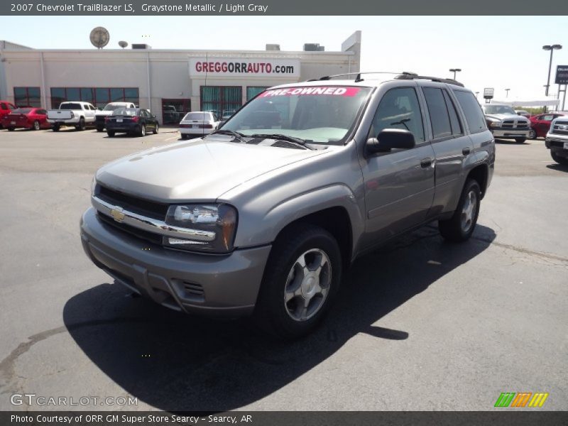 Graystone Metallic / Light Gray 2007 Chevrolet TrailBlazer LS