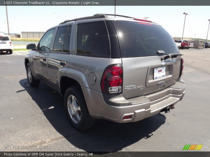 Graystone Metallic / Light Gray 2007 Chevrolet TrailBlazer LS