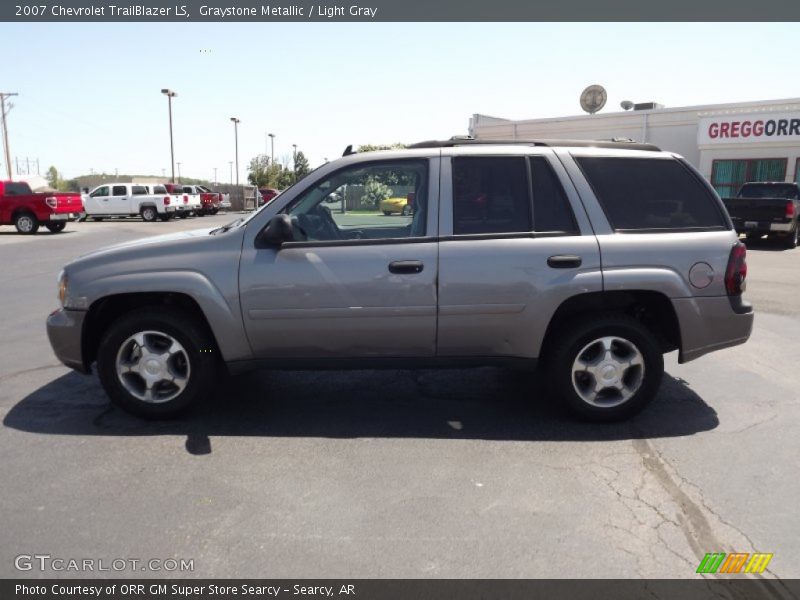 Graystone Metallic / Light Gray 2007 Chevrolet TrailBlazer LS