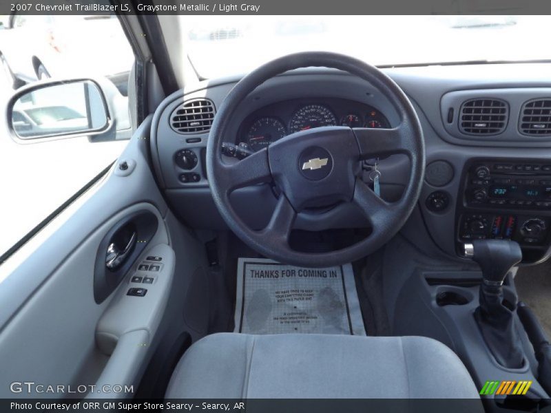 Graystone Metallic / Light Gray 2007 Chevrolet TrailBlazer LS