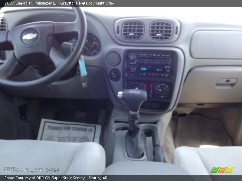 Graystone Metallic / Light Gray 2007 Chevrolet TrailBlazer LS