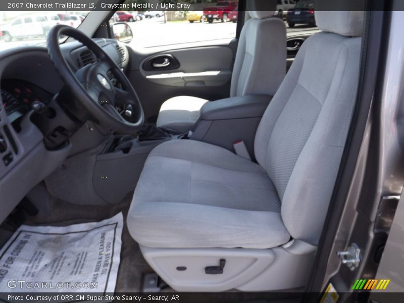 Graystone Metallic / Light Gray 2007 Chevrolet TrailBlazer LS
