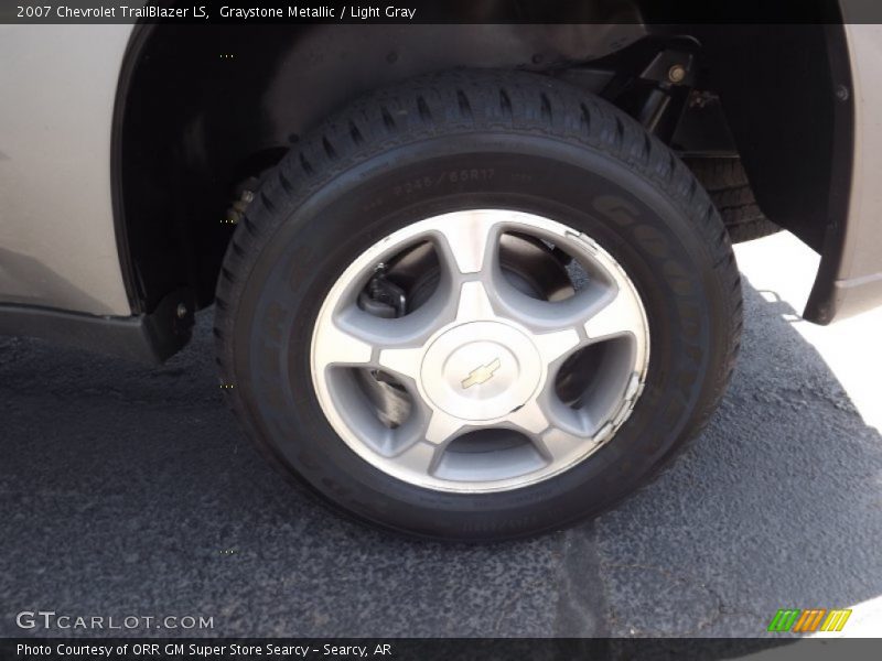 Graystone Metallic / Light Gray 2007 Chevrolet TrailBlazer LS