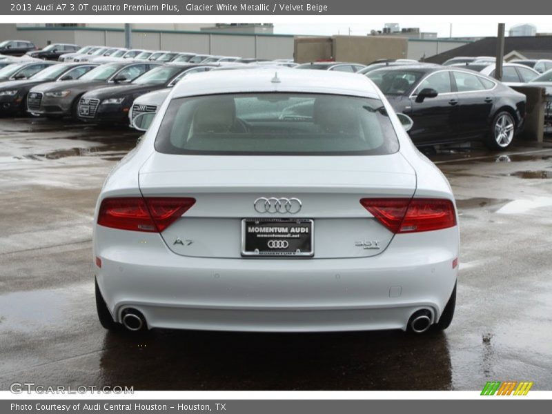 Glacier White Metallic / Velvet Beige 2013 Audi A7 3.0T quattro Premium Plus