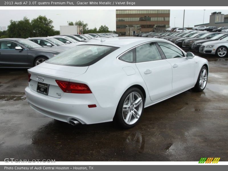 Glacier White Metallic / Velvet Beige 2013 Audi A7 3.0T quattro Premium Plus