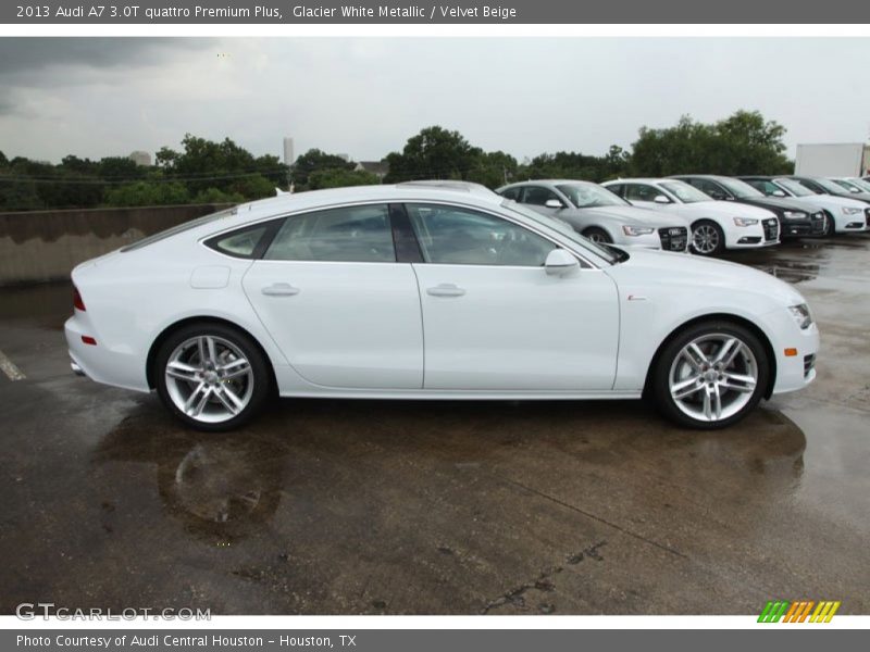 Glacier White Metallic / Velvet Beige 2013 Audi A7 3.0T quattro Premium Plus