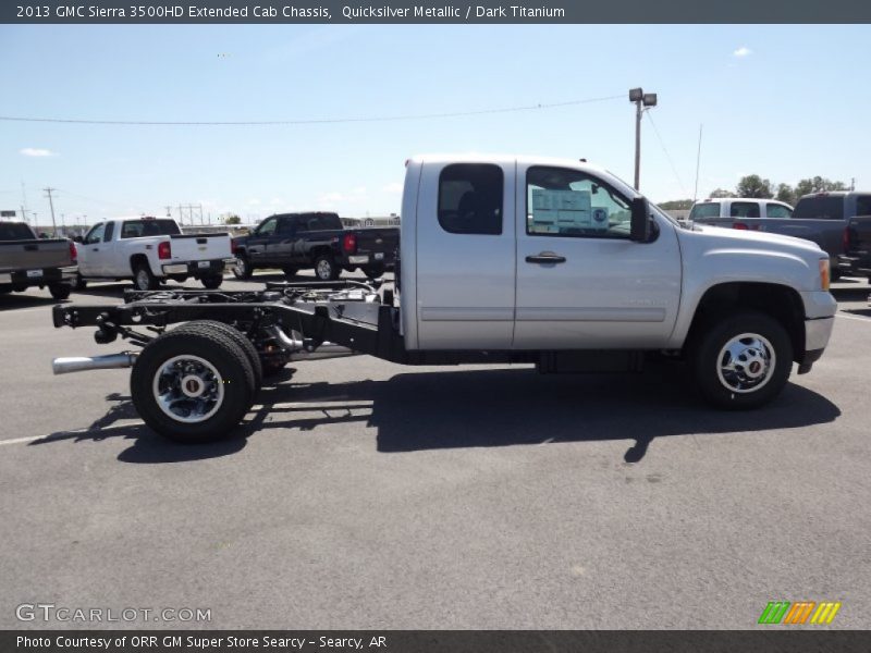 Quicksilver Metallic / Dark Titanium 2013 GMC Sierra 3500HD Extended Cab Chassis