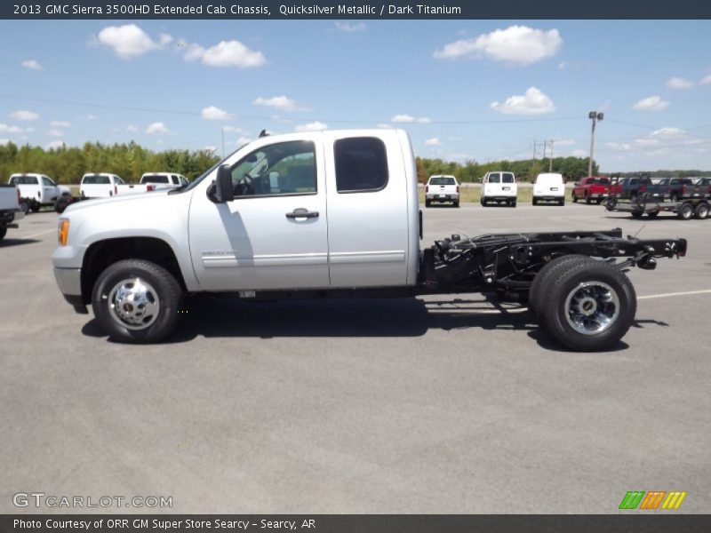 Quicksilver Metallic / Dark Titanium 2013 GMC Sierra 3500HD Extended Cab Chassis