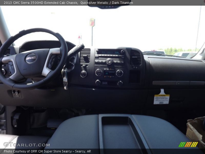 Quicksilver Metallic / Dark Titanium 2013 GMC Sierra 3500HD Extended Cab Chassis