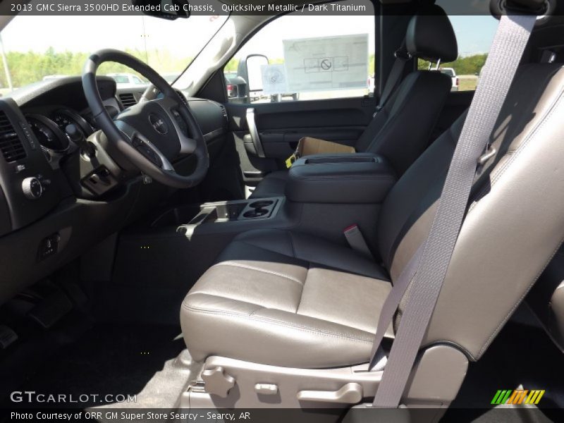 Quicksilver Metallic / Dark Titanium 2013 GMC Sierra 3500HD Extended Cab Chassis