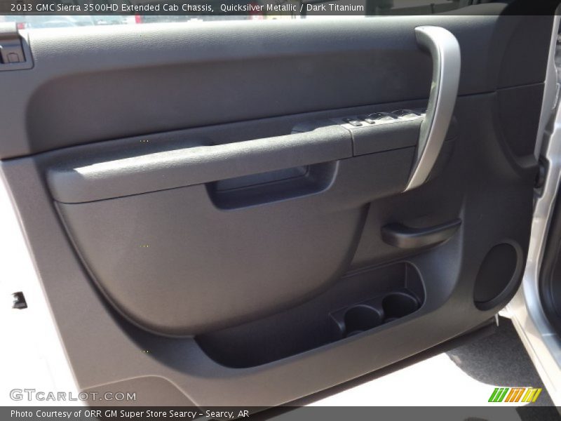 Quicksilver Metallic / Dark Titanium 2013 GMC Sierra 3500HD Extended Cab Chassis