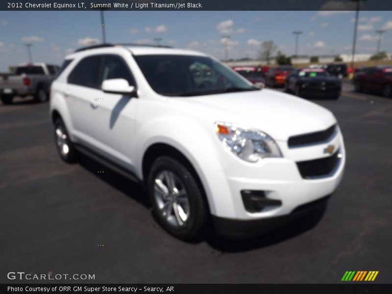Summit White / Light Titanium/Jet Black 2012 Chevrolet Equinox LT