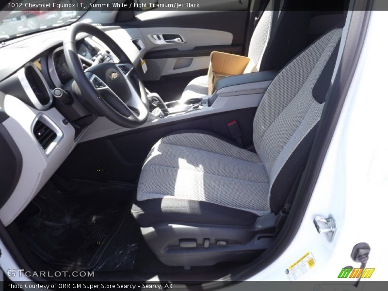 Summit White / Light Titanium/Jet Black 2012 Chevrolet Equinox LT