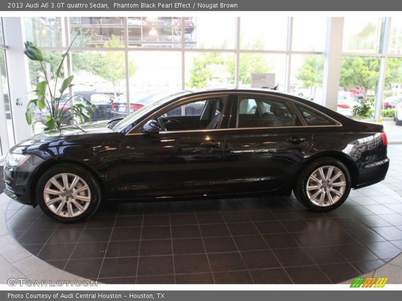 Phantom Black Pearl Effect / Nougat Brown 2013 Audi A6 3.0T quattro Sedan