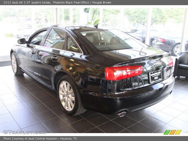 Phantom Black Pearl Effect / Nougat Brown 2013 Audi A6 3.0T quattro Sedan