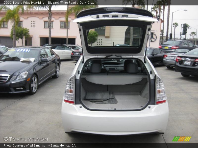 Blizzard White Pearl / Dark Gray 2011 Toyota Prius Hybrid IV