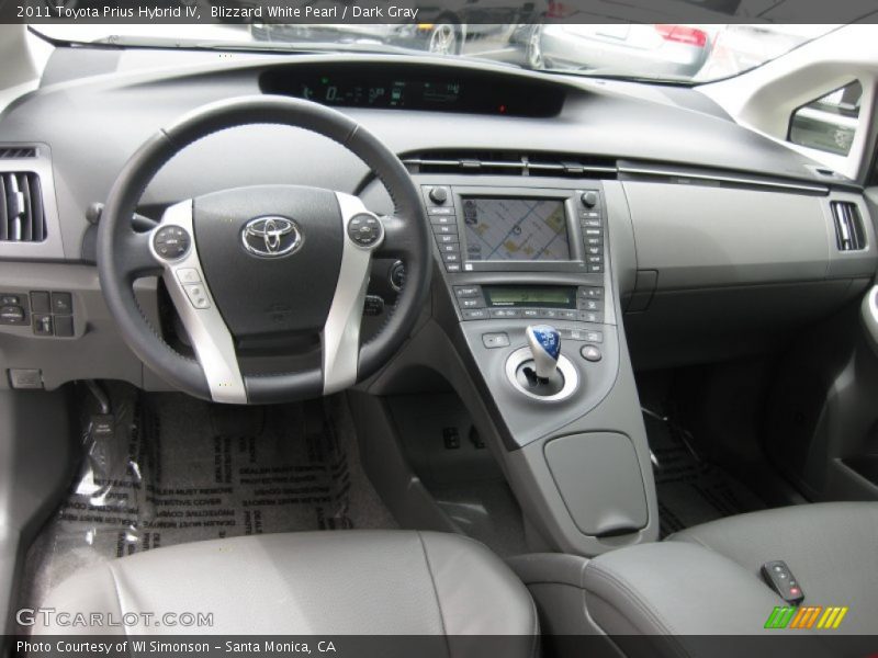 Blizzard White Pearl / Dark Gray 2011 Toyota Prius Hybrid IV