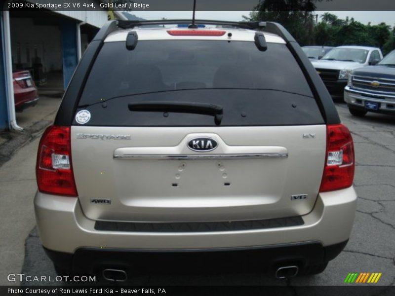 Gold Leaf / Beige 2009 Kia Sportage EX V6 4x4