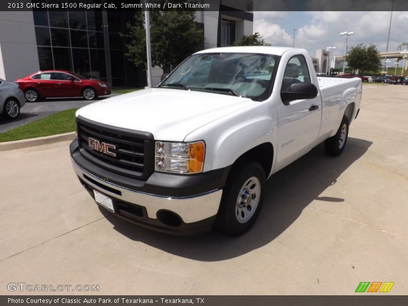 Summit White / Dark Titanium 2013 GMC Sierra 1500 Regular Cab