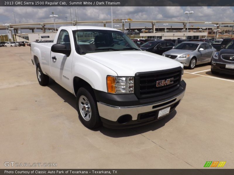 Summit White / Dark Titanium 2013 GMC Sierra 1500 Regular Cab