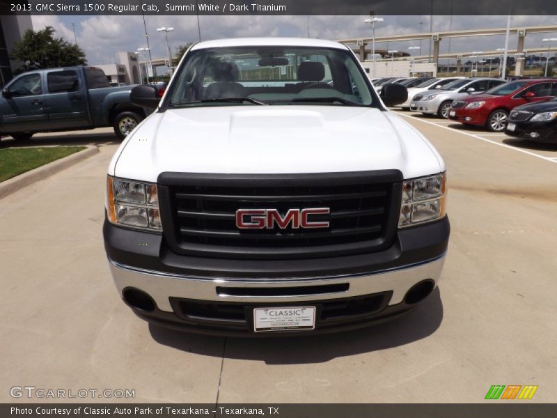 Summit White / Dark Titanium 2013 GMC Sierra 1500 Regular Cab
