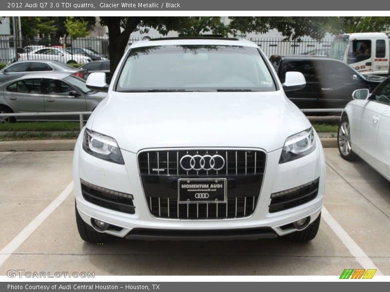 Glacier White Metallic / Black 2012 Audi Q7 3.0 TDI quattro