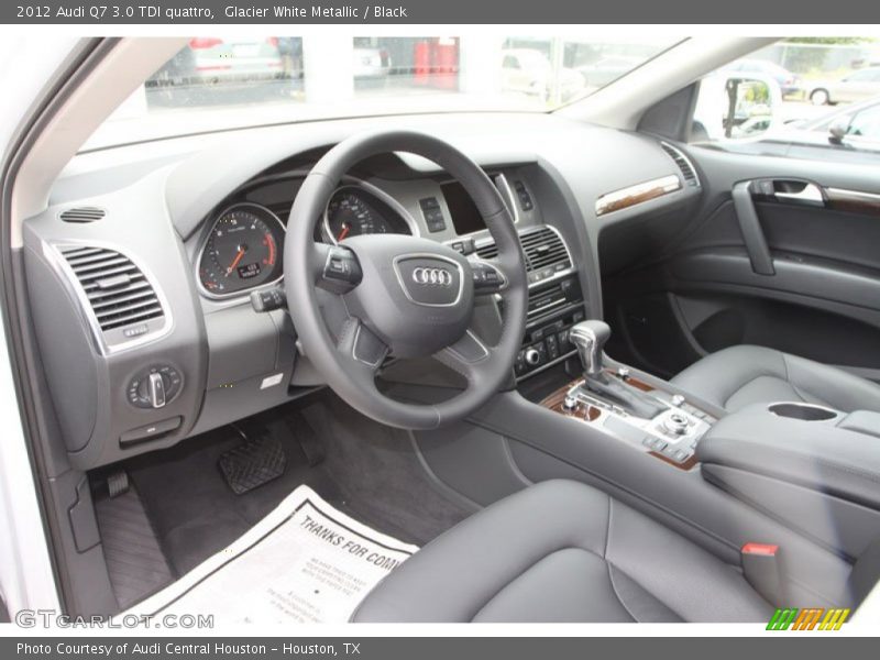 Glacier White Metallic / Black 2012 Audi Q7 3.0 TDI quattro
