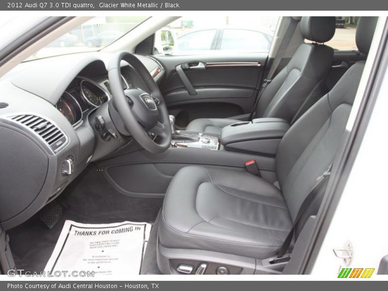 Glacier White Metallic / Black 2012 Audi Q7 3.0 TDI quattro