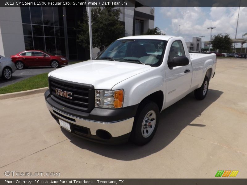 Summit White / Dark Titanium 2013 GMC Sierra 1500 Regular Cab
