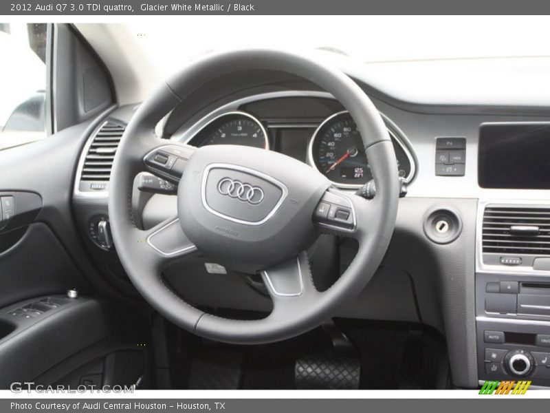 Glacier White Metallic / Black 2012 Audi Q7 3.0 TDI quattro