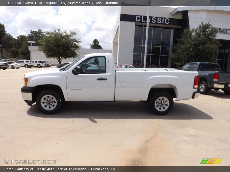 Summit White / Dark Titanium 2013 GMC Sierra 1500 Regular Cab