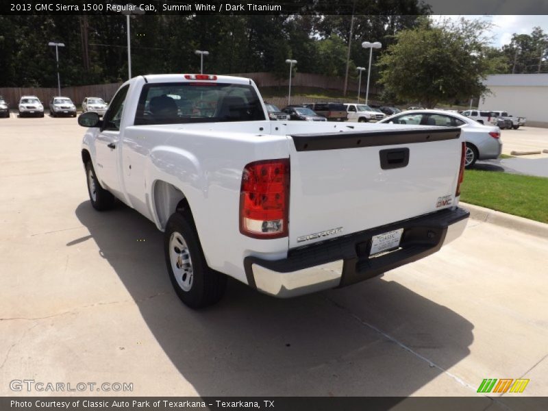 Summit White / Dark Titanium 2013 GMC Sierra 1500 Regular Cab